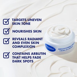 Dermisa Brightening Cream with 4 Natural Botanical Extracts | Helps to Brighten and Hydrate Skin | Contains Kojic Acid, Licorice Extract, Arbutin and Indian Gooseberry (AMLA) | 1.5 OZ | Pack of 2