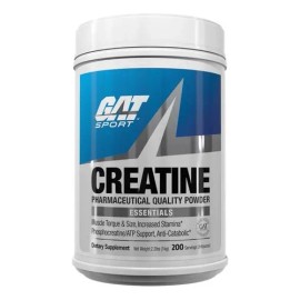 GAT Sport Creatina Monohidratada 1kg 200 Porciones Sin Sabor Gluten Free                                                                              