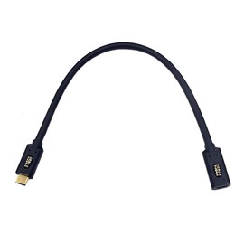 Kework 1ft 40Gbps USB 4.0 Type C Extension Cable, Straight Male to Straight Female 240W 5A PD USB C 4.0 Cord for Smartphones, Laptops, Thunderbolt 3, Support 8K@60Hz