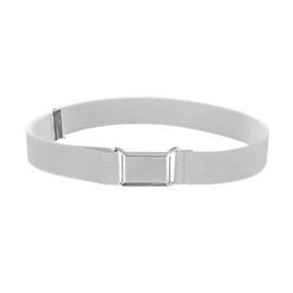 WannGe Kids Buckle Belt Kid Adjustable Elastic Belt Boy Stretch Belt for Children Boys Girls - White