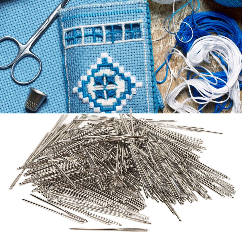 300pcs Hand Sewing Needle Professional Stainless Steel Big Eye Easy