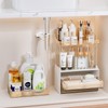 Delamu Bathroom Organizers and Storage, 2 Tier 3 Drawer Makeup