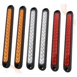 Ciieeo 6pcs Durable Rear Lights Tail Light for Trucks Trailers Red Yellow White Each