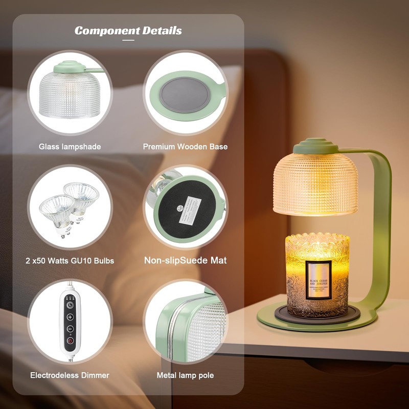 Electric Candle Warmer Lamp Series (Green)