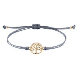 StarAppeal Tree of Life Friendship Bracelet, Tree of Life Bracelet with Beads in Silver and Gold, Adjustable Size, Girls’, Women's Bracelet, Handmade, Base Metal