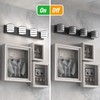 LIGHTINN Bathroom Light Fixtures 28.4 inch Black Bathroom Vanity Light