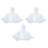 3Pcs Teat Shields 2 Layer Protective Cover for Breastfeeding Nursing