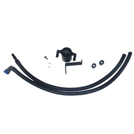 J&L Oil Separator Co. 3.0 Oil Separator Compatible with 2019-2023 Ranger 2.3L Driver Side (Black)