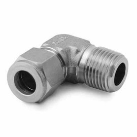 SWAGELOK SS-400-2-8 316 Stainless Steel, Tube Fitting, 1/2 INCH Male NPT, Male Elbow, 1/4 INCH Tube OD