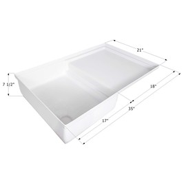 ICON 12893 Combo Shower Pan SP400 - Polar White