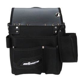E-Value NEO STANDARD Nail Bag with Holder (W x H x D): 13.0 x 11.8 x 7.1 inches (330 x 300 x 180 mm), Black ENB-SH-BK