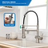 VFAUOSIT Commercial Kitchen Faucet with Pull Down Sprayer, Brushed Nickel