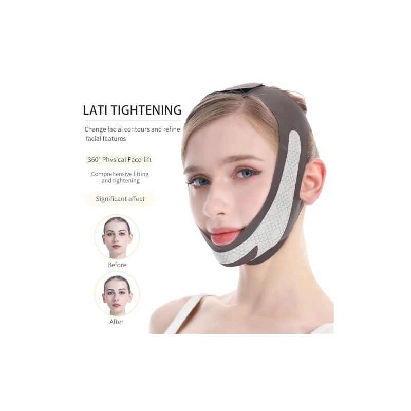 Mascarilla lifting V Line de grafeno, correa lifting facial para