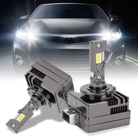 I LITTON D1S D1R LED Headlight Bulbs, 10000LM 70W +500% Brightness, Plug & Play D1S LED Bulbs for HID Replacement, OEM Replacement, 6500K Cool White, IP68 Waterproof, Pack of 2