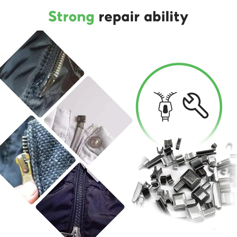 Zip Repair Set, 80-Piece Replacement Zipper for Zip, Replacement Zip