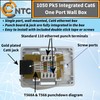 1050 Pk5 Integrated Single Port Cat6 Wall Mounted Box -