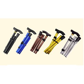 [Filial piety cane (4 stages) - foldable] Filial piety cane/elderly cane/filial piety/delivery to government offices/nursing home/filial piety supplies/walking/assistive cane Filial piety 4th level - Gold 5ea