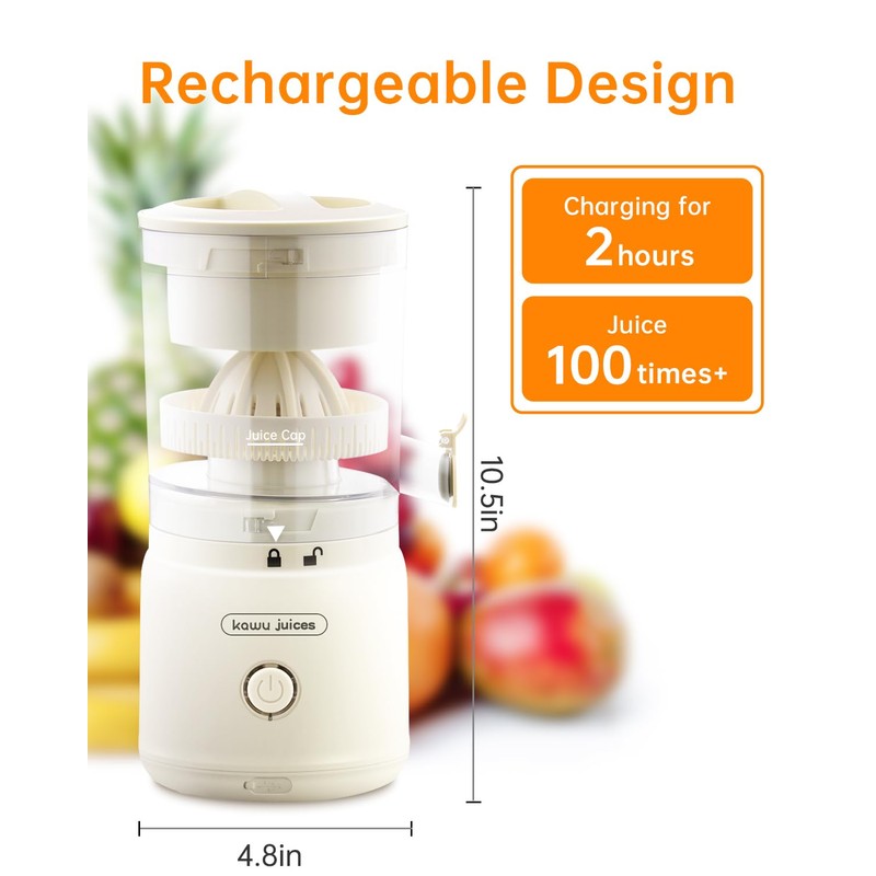 Orange Citrus Juicer, Electric Portable Lemon Juicer,Citrus Squeezer for Lemon