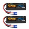 PowerHobby 3S 11.1V 5200mAh 75C Lipo Battery 2 Pack w