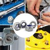 VOVCIG 182Pcs Stainless Steel Lock Nut Assortment Kit Hex Lock