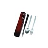 Tatsumiya Adult Cutlery, Akanezakura Red, Size: Approx. W 8.7 inches