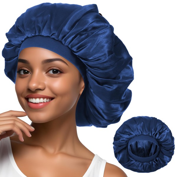 COMNICO Bonnets for Women, Silk Single Layer Hair Bonnet Night