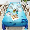 9 x 5 Ft Fabric Under The Sea Party Tablecloth