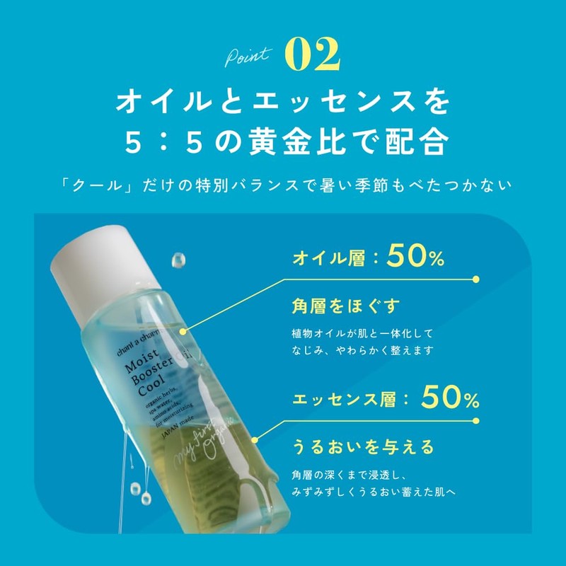 Chantor Charm Moist Booster Oil, Cool, 1.4 fl oz (40