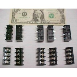 Cooper Bussmann 10 PCB Board Barrier Blocks Screw Terminal Strips 15A PCB Screw 4 Position Black