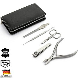 ZOHL Pedicure Set For Ingrown Nails In Black Leather Case Made in Germany (ZO1590)