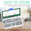 Keadic 500 Pcs Nail Assortment Kit, 4 Sizes, Small Nails,