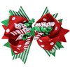 juDanzy Large Red and Green Polka Dot Jolly Christmas Hair