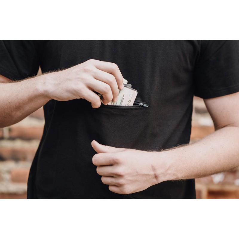 Clever Travel Companion Men's Crew Neck T Shirt with 2