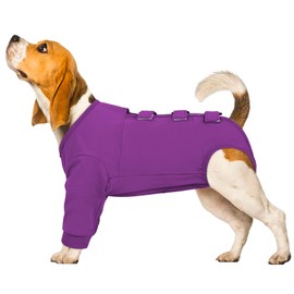 Kuoser Dog Surgery Suit Female Spay, Dog Recovery Sleeves for Front Legs, Prevent Licking Recovery Suit for Dogs, Pet Surgical Suit Dog Onesie, Dog Elbow Protector for Leg Injuries and Joint Pain