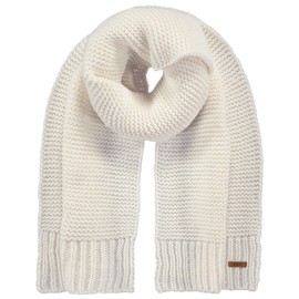 Barts Jasmin 0268 Women's Knitted Scarf White 10, cream white