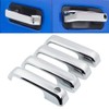 Overun Triple Chrome Plated Top Half Towing Mirror+Handle Cover Overlay