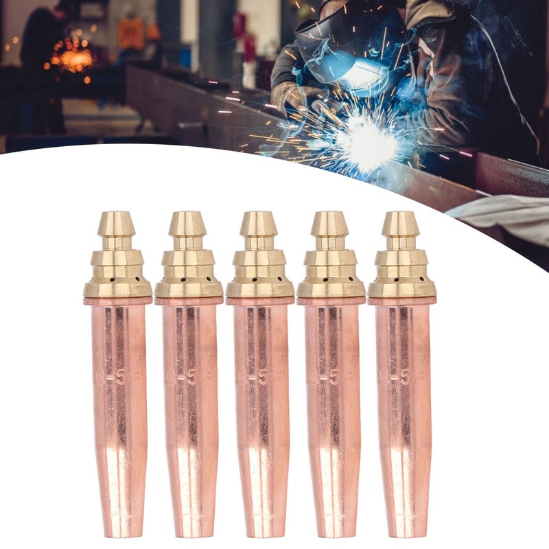 5PCS Cutting Tips Split Isobaric Propane Gas Welding Nozzles Machine