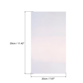 sourcing map 50 Sheets Heat Reactive Foil, 20x29cm Laser Silver Foil Transfer Sheets Toner Reactive Foil Transfer Foil Sheets Hot Foil Stamping Paper for Crafts DIY Cardmaking Album Decoration