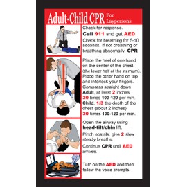 CPR Pocket Reference Cards (Layperson - 50 Count)