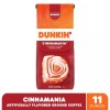 DUNKIN' DONUTS CINAMON COFFEE ROLL FLAVOR GROUND COFFEE 11oz -