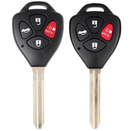 ECCPP HYQ12BBY Keyless Entry Remote Car Key Fob Replacement for 2010 Fit for Toyota 4Runner 2.7L 2010-2012 Fit for Toyota 4Runner 4.0L 4 Buttons Pack of 2