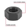 Fiero TUE5-7/16, Tuerca hexagonal grado 5 de 7/16", pavonada, bolsa