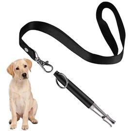 ESONLITOR Dog Whistle to Stop Barking, Adjustable Pitch Ultrasonic Training Tool Silent Bark Control for Dogs-1 Free Lanyard Strap with Pack of 1 PCS Pet Whistle