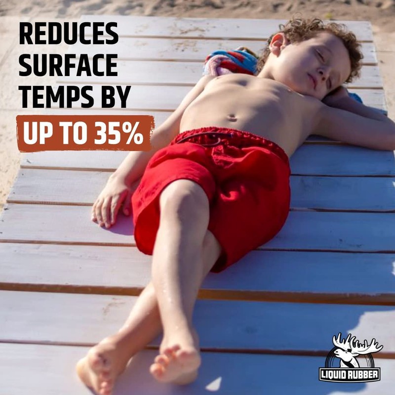 Liquid Rubber Cool Foot Deck Coating - Solar Protection Paint,
