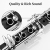MoResolune B Flat Clarinet for Beginner, Student Clarinet Nickel-plated with