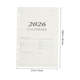 Gadpiparty Monthly Planner Refill Inserts Loose Leaf Paper for Efficient Daily Task Management Refillable Flexible Planner Pages for Home Offices