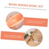 WOONEKY 1 Set Mask Bowl Set Stirring Stick Facial Mixing