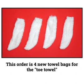 toe towel 4 bags DOES NOT include plastic handle