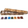 NEW SET OF ORGONE 7 CHAKRA PYRAMID GEMSTONES IN A