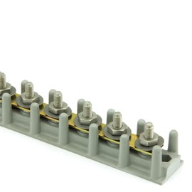 Aerospace and Marine Terminal Block. 2,500 Volt Power Distribution Block with Cad Plated Bus Bar for Reliable Power Delivery (8 Lug Terminal Board, 70 Amp)